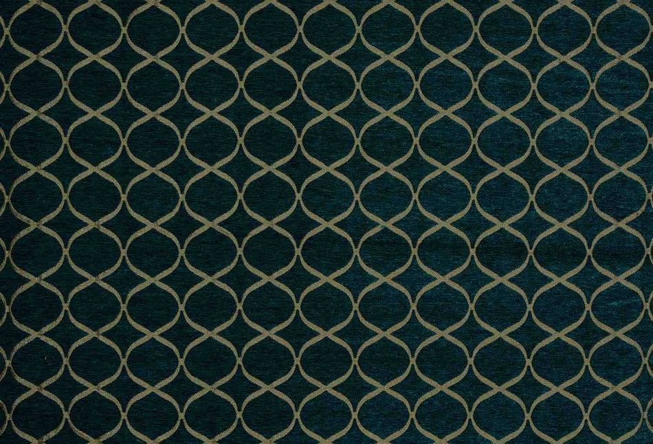 Fryetts Geo Trellis Teal Fabric