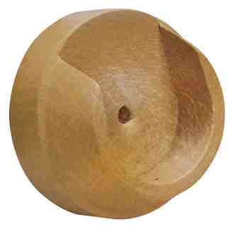 Renaissance Natur Shades 35mm Wood Curtain Pole Recess Bracket, Light Oak