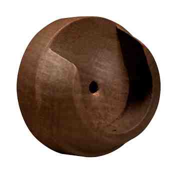 Renaissance Natur Shades 50mm Wood Curtain Pole Recess Bracket, Dark Oak