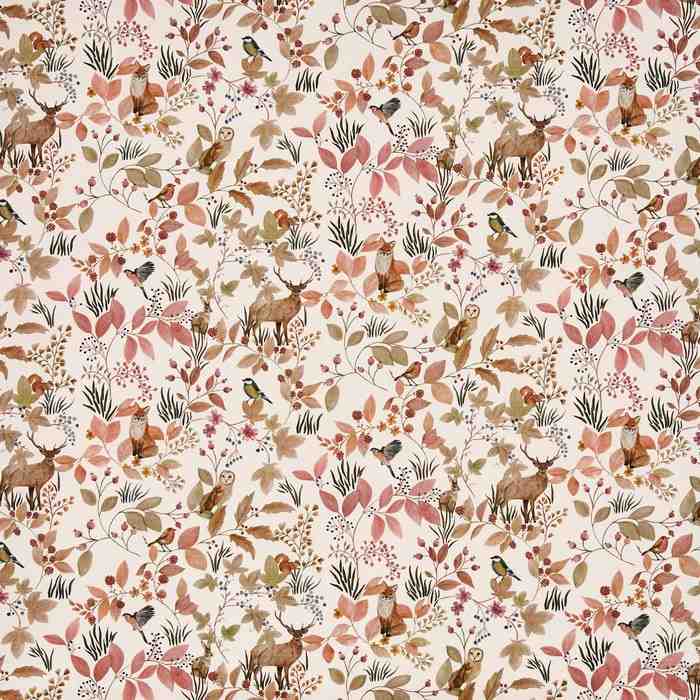 Prestigious Textiles English Garden Hedgerow Woodrose Fabric