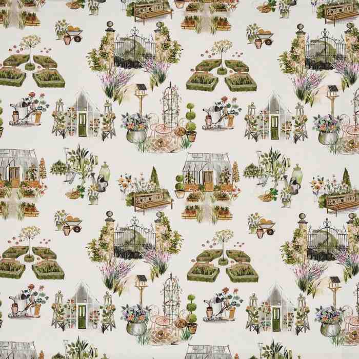 Prestigious Textiles English Garden Potting Shed Pear Fabric