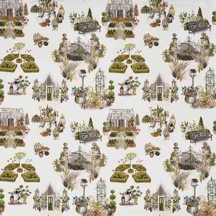 Prestigious Textiles English Garden Potting Shed Daffodil Fabric