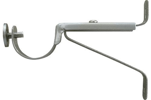 Renaissance 35mm Metal Curtain Pole Adjustable Bracket, Brushed Nickel
