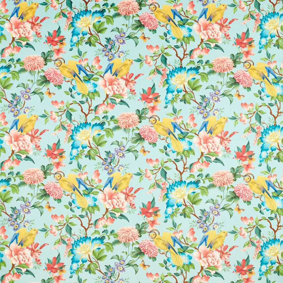 Clarke & Clarke Wedgwood Golden Parrot Mineral Velvet Fabric