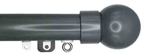 Cameron Fuller System Round38 Straight Curtain Track Ball Slate