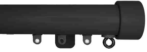 Cameron Fuller System Round38 Bendable Curtain Track Endcap Black