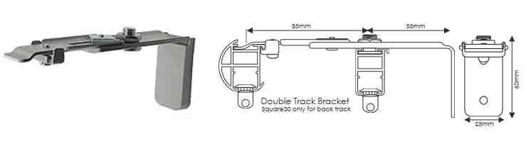 Cameron Fuller System Round38 Double Track Bracket