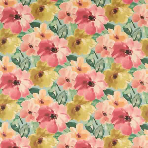 Studio G Floral Flourish Thea Mineral Linen Fabric