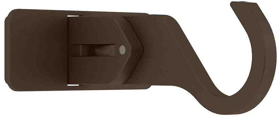 Arc 25mm Metal Adjustable Centre Bracket, Mocha