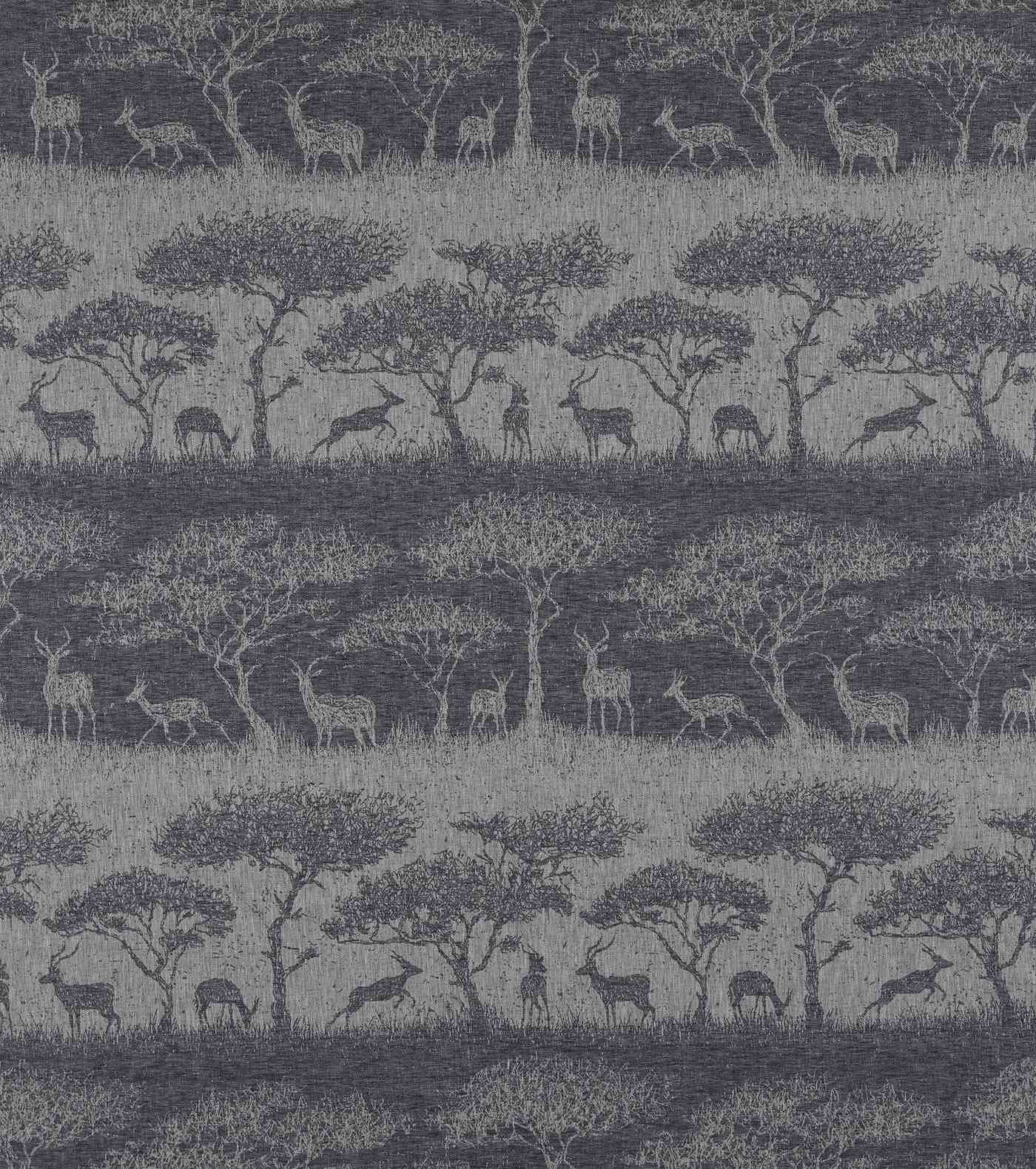 Ashley Wilde Belvoir Hastings Charcoal Fabric
