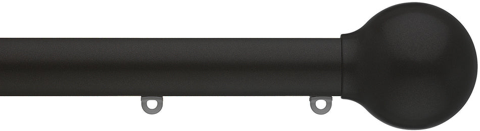 Silent Gliss Metropole 30mm 7610 Black Ball End Finial