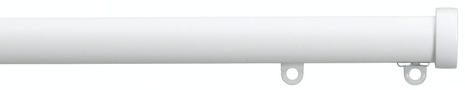 Silent Gliss Metropole 30mm 7610 Matt White Stud Endcap Finial