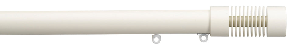 Silent Gliss Metropole 30mm 7610 Ecru Groove Cylinder Finial