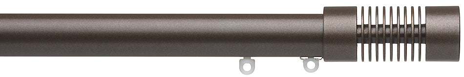 Silent Gliss Metropole 30mm 7610 Bronze Groove Cylinder Finial
