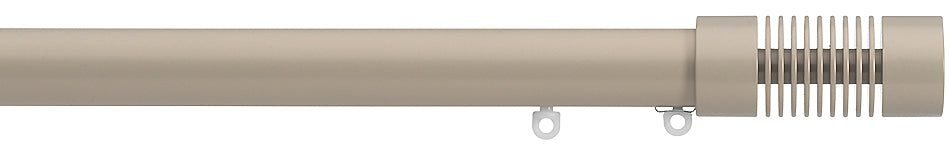 Silent Gliss Metropole 30mm 7610 Taupe Groove Cylinder Finial