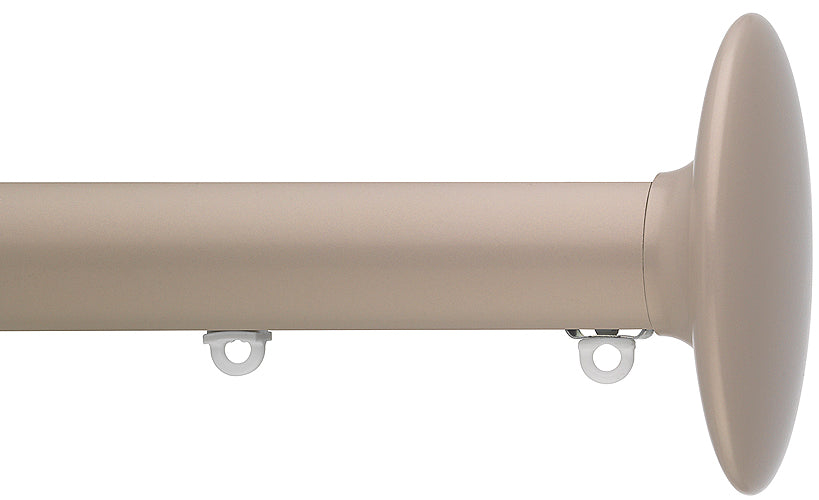 Silent Gliss Metropole 30mm 7610 Taupe Ellipse Finial