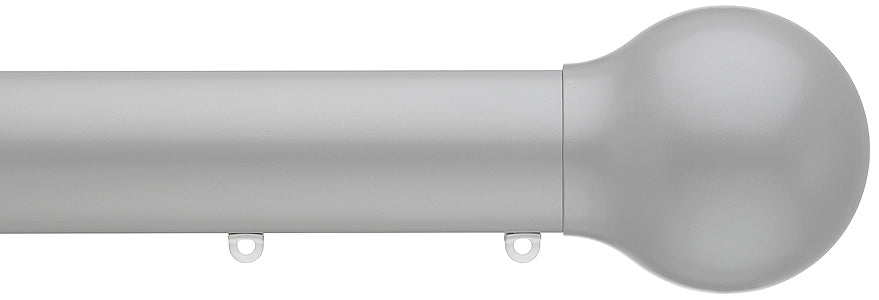 Silent Gliss Metropole 30mm 7610 Anodic Grey Ball End Finial