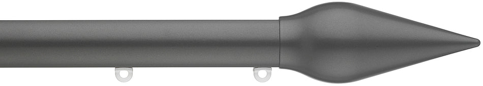 Silent Gliss Metropole 30mm 7610 Charcoal Spear Finial