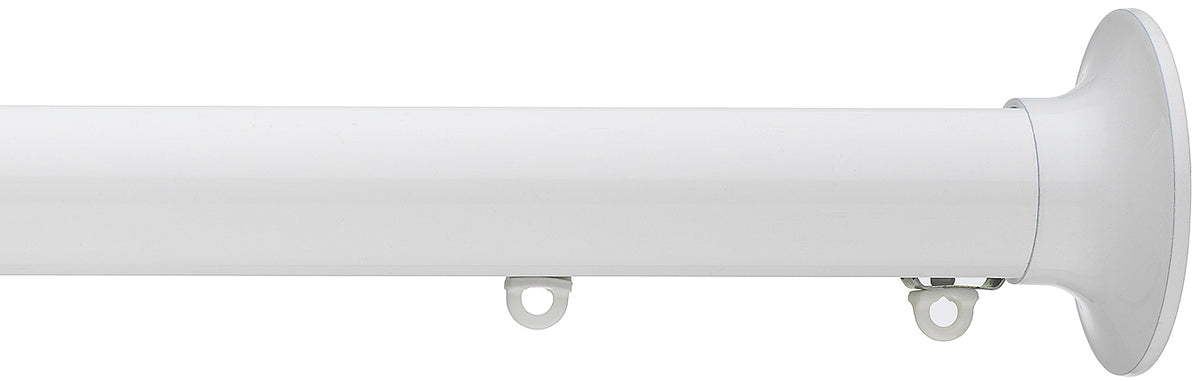 Silent Gliss Metropole 30mm 7610 White Taper Finial