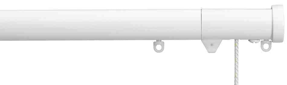 Silent Gliss Corded Metropole 30mm 7630 White Stud Endcap Finial