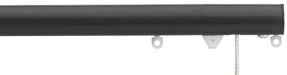Silent Gliss Corded Metropole 30mm 7630 Black Flush Endcap Finial