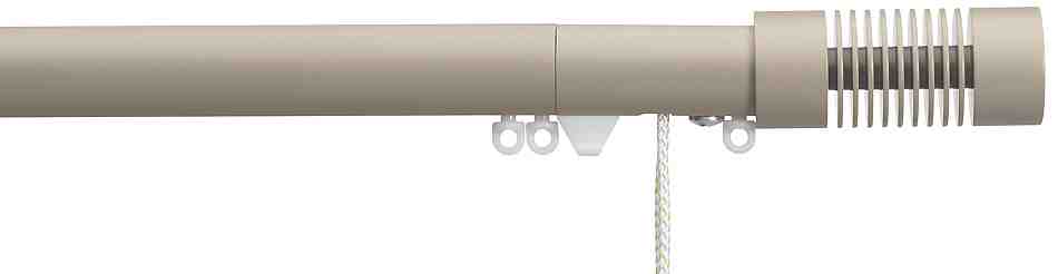 Silent Gliss Corded Metropole 30mm 7630 Ochre Groove Cylinder Finial