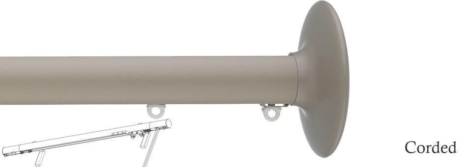 Silent Gliss Corded Metropole 30mm 7630 Ochre Ellipse Finial