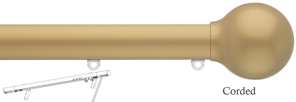 Silent Gliss Corded Metropole 30mm 7630 Sand Ball End Finial