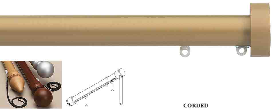 Silent Gliss Corded Metropole 30mm 7630 Sand Design Endcap Finial