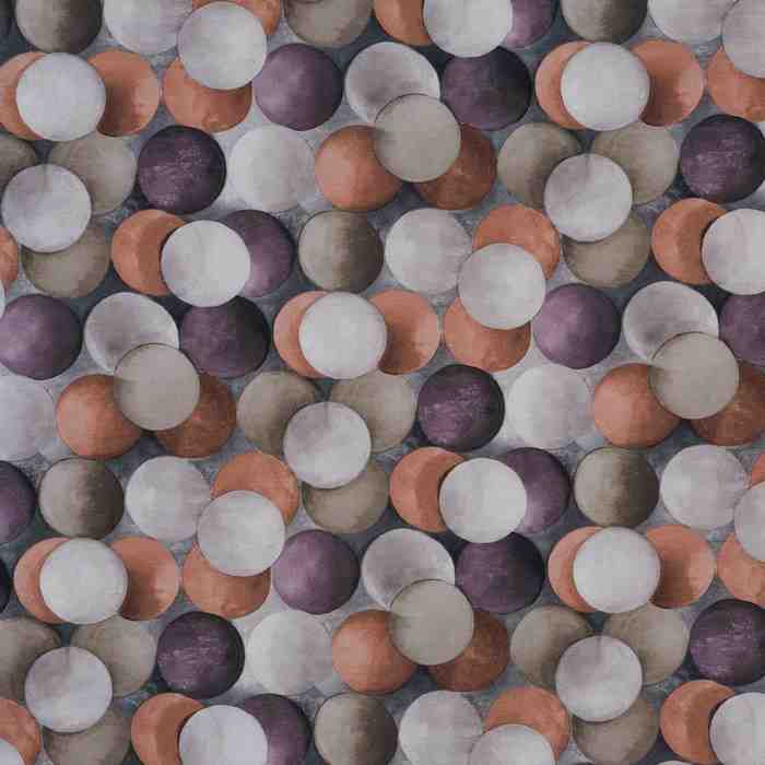 Prestigious Textiles Perspective Pendulum Rust Fabric