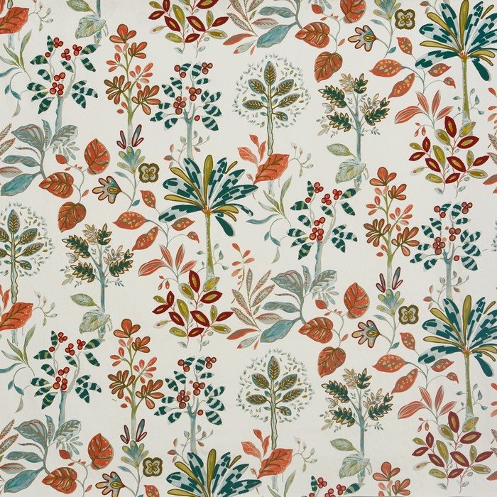 Prestigious Textiles Sri Lanka Tree Of Life Tiger Lily Fabric