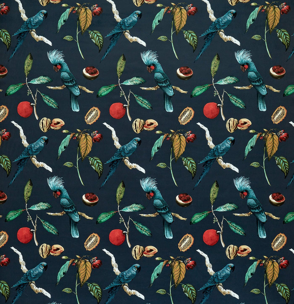 Ashley Wilde Tahiti Cockatoo Ink Fabric