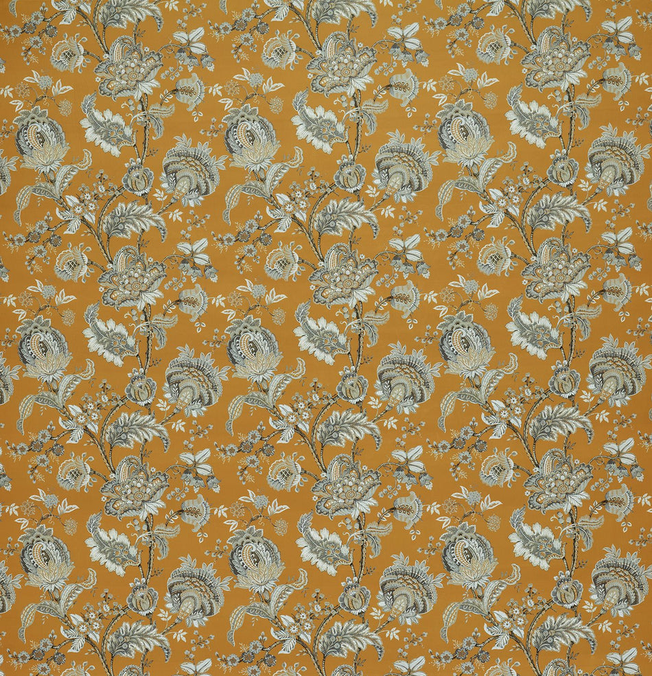 Ashley Wilde Tahiti Prunella Ochre Fabric