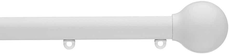 Silent Gliss Metropole 23mm 7600 White Ball End Finial