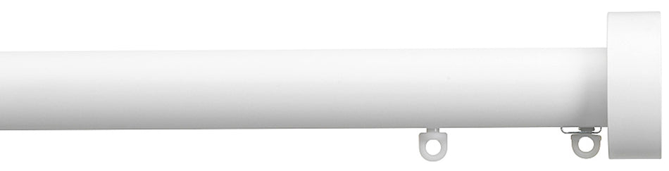Silent Gliss Metropole 23mm 7600 White Design Endcap Finial