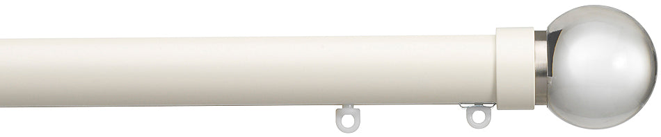 Silent Gliss Metropole 23mm 7600 Ecru Clear Ball Finial