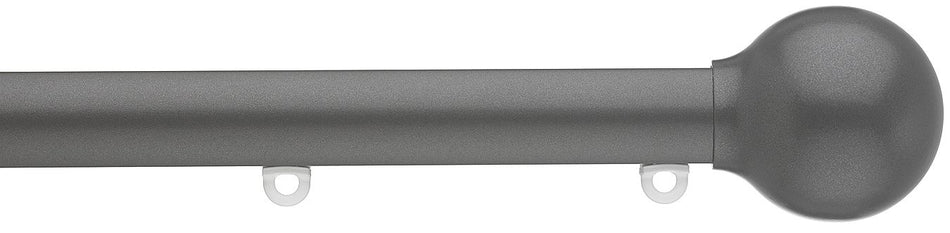 Silent Gliss Metropole 23mm 7600 Gun Metal Ball End Finial
