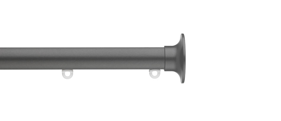 Silent Gliss Metropole 23mm 7600 Charcoal Taper Finial