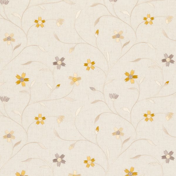 Clarke & Clarke Ribble Valley Mellor Citrus Fabric