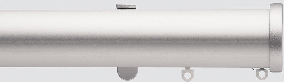 Silent Gliss Metropole 50mm 7620 Silver Stud Endcap Finial