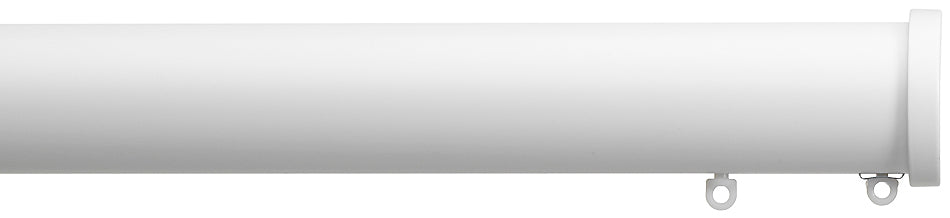Silent Gliss Metropole 50mm 7620 Matt White Stud Endcap Finial