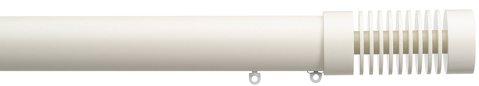 Silent Gliss Metropole 50mm 7620 Ecru Groove Cylinder Finial