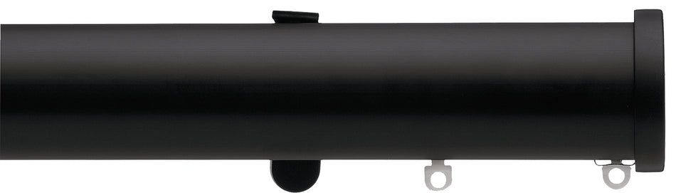 Silent Gliss Metropole 50mm 7620 Black Stud Endcap Finial