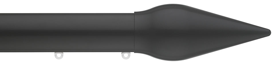 Silent Gliss Metropole 50mm 7620 Black Spear Finial