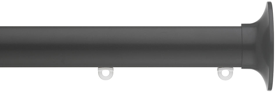 Silent Gliss Metropole 50mm 7620 Black Taper Finial