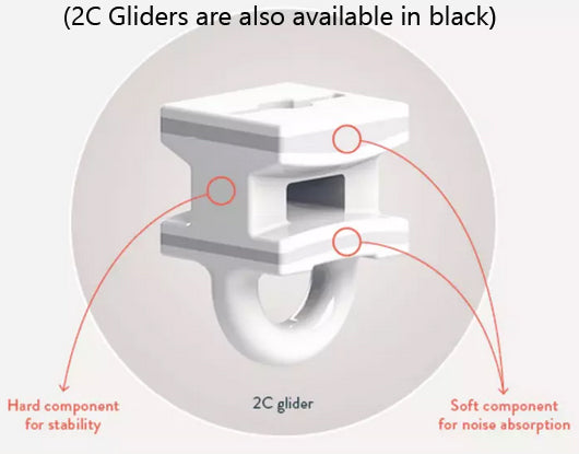 Silent Gliss Corded Metropole 50mm 7640 Anodic Grey Taper Finial