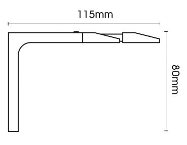 Silent Gliss Corded Metropole 50mm 7640 Anodic Grey Taper Finial