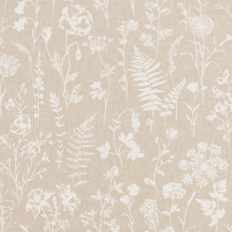 Beaumont Textiles Nordic Blomma Sand Fabric