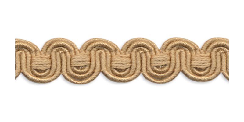 Troynorth Chiswick Scroll Gimp Braid, Gold