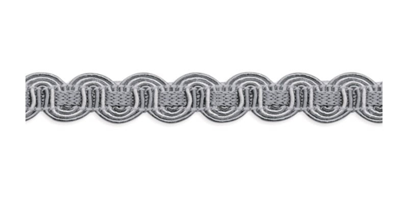 Troynorth Minsk Scroll Gimp Braid, Ash